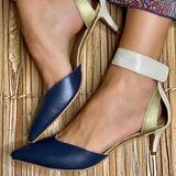 SLINGBACK BICOLOR S ELEGANTNÍM PODPATKEM