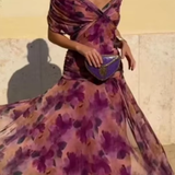 Louise | Elegantní Maxi Večerní Šaty s Výstřihem do V