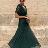 Louise | Elegantní Maxi Večerní Šaty s Výstřihem do V