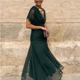 Louise | Elegantní Maxi Večerní Šaty s Výstřihem do V