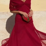 Louise | Elegantní Maxi Večerní Šaty s Výstřihem do V