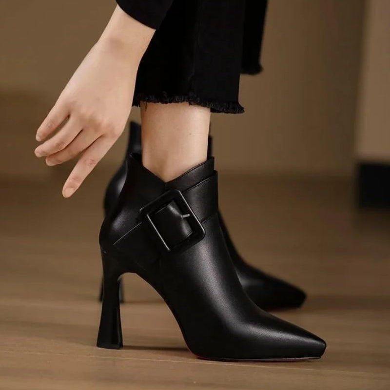 SVETLANA | BOTY NA PODPATKU S OVERSIZE SLOUPOVOU SBUKOU