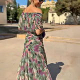 Louise | Elegantní Maxi Večerní Šaty s Výstřihem do V