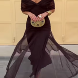 Louise | Elegantní Maxi Večerní Šaty s Výstřihem do V