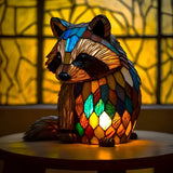 Mýval - Lampa ve vitrážích
