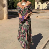 Luisa | Elegantní dlouhé šaty s výstřihem do V, které zvýrazňují siluetu