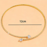 Choker Cuore di Cristallo